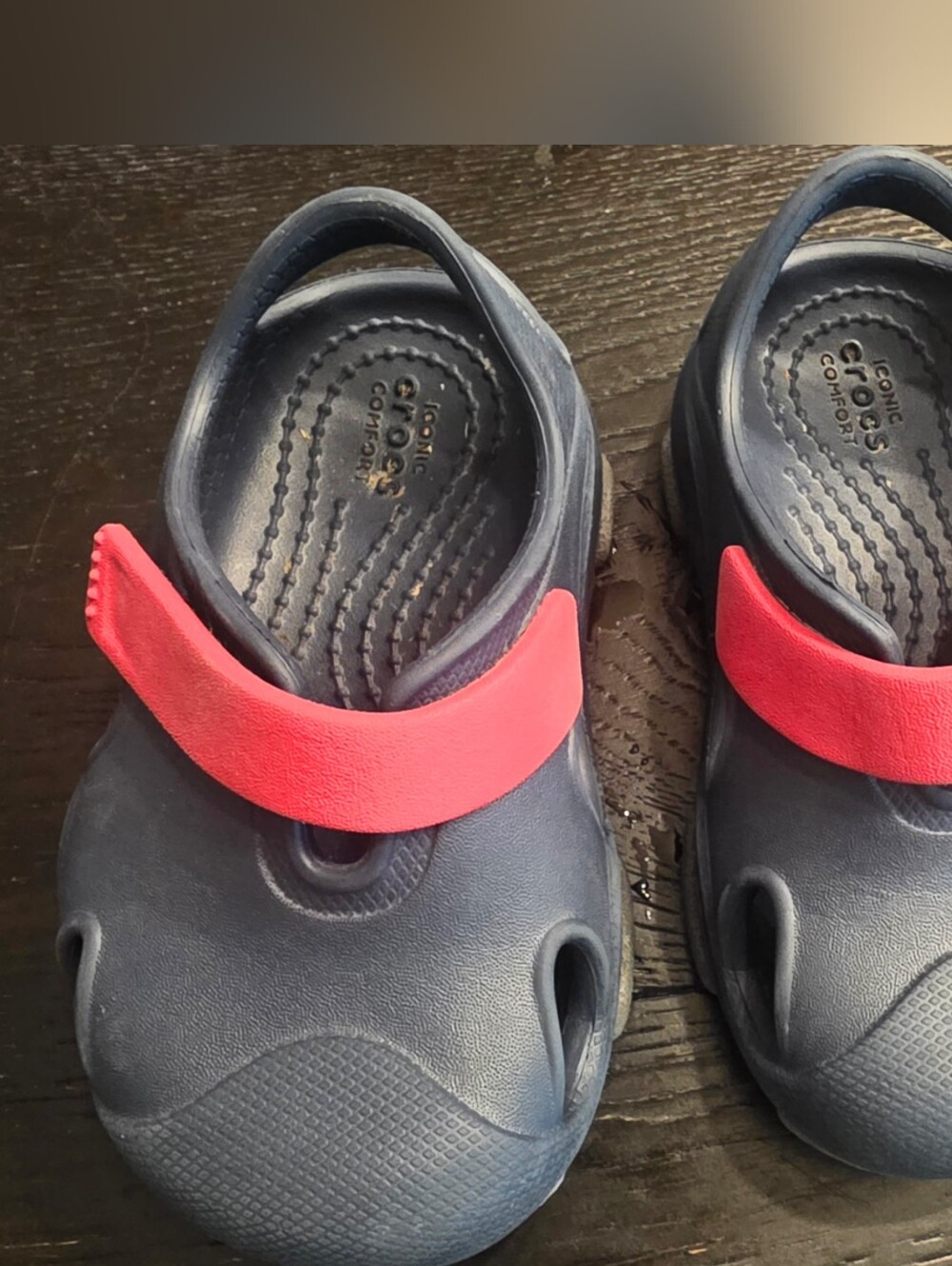 Toddler Navy CROCS C6 Worn Once